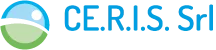 Logo aziendale di CE.R.I.S. Srl composto da un'icona circolare stilizzata con colori azzurro e verde e il nome dell'azienda.